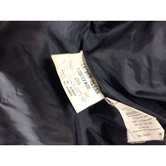 Vintage Leather Motorcycle Jacket Coat Mens Medium - Picture 9 of 10
